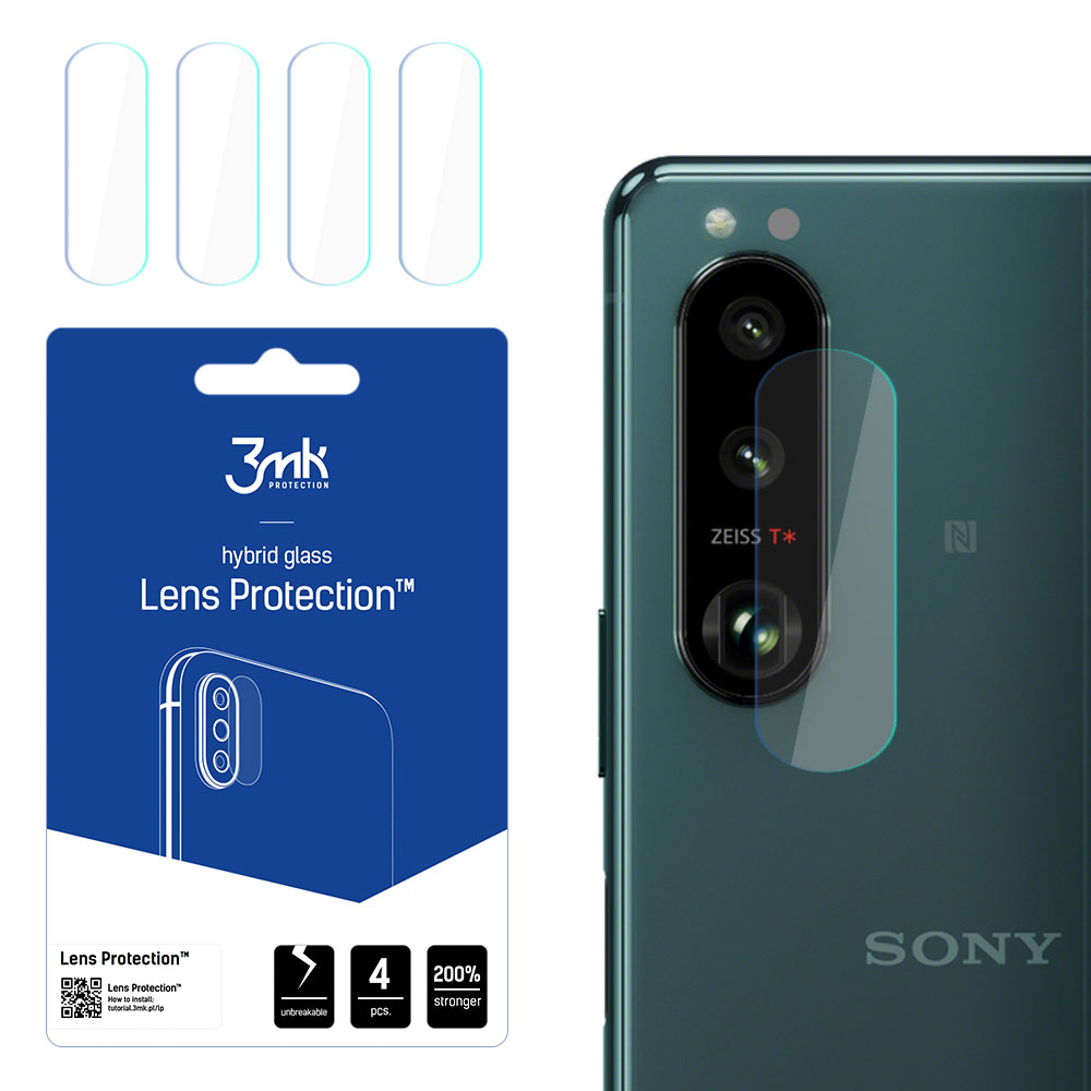 3MK objektiivi kaitse Sony Xperia 1 III 5G kaamera objektiivi kaitse 4 tk