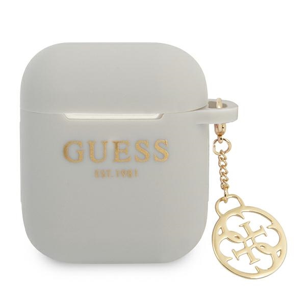 Guess GUA2LSC4EG AirPodsi kate hall/halli Silikoonist Charm 4G kollektsioon