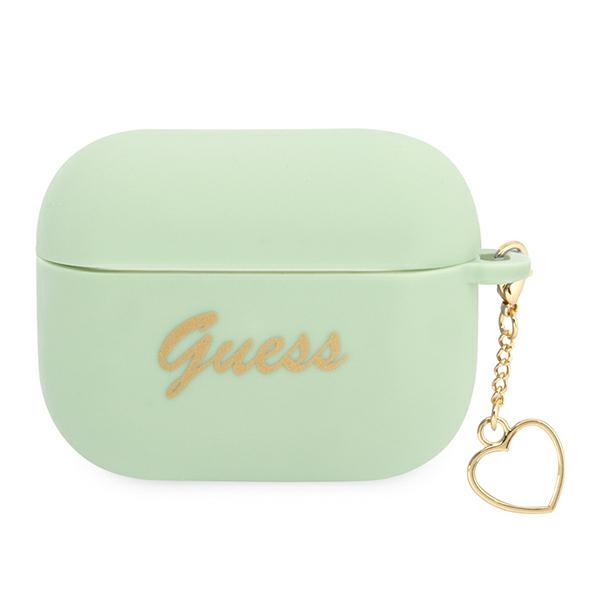 Guess GUAPLSCHSN AirPods Pro kate roheline/roheline Silikoonist Charm Heart Collection