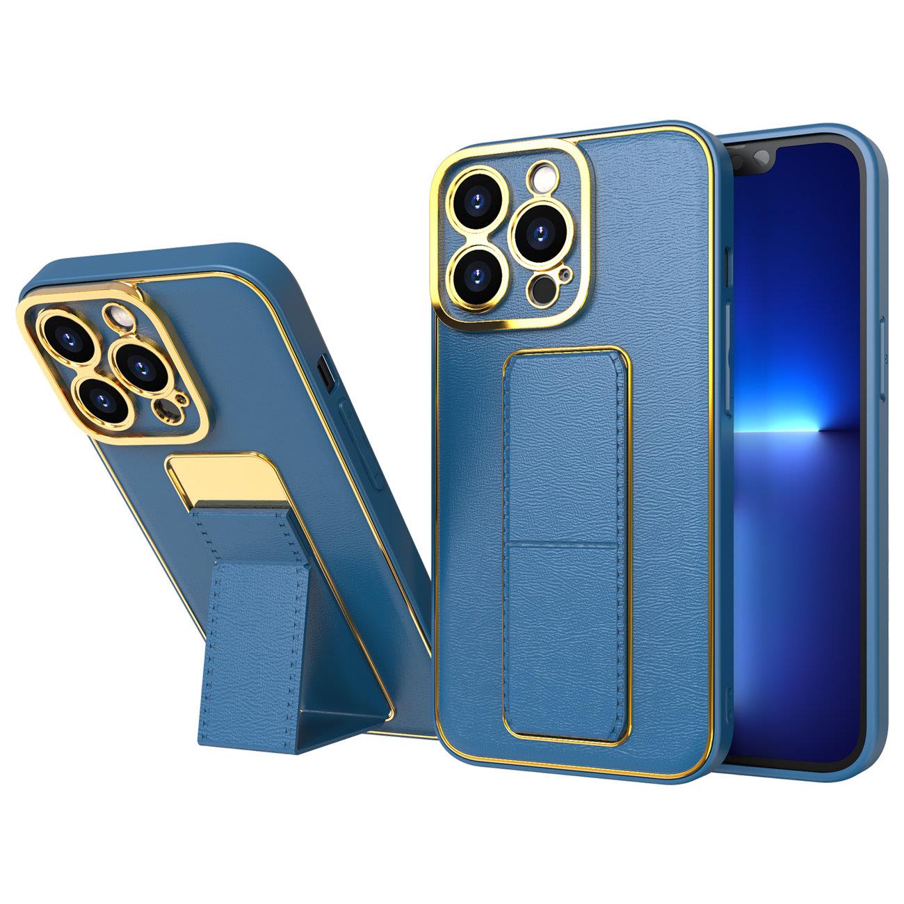 Uus Kickstand Case kate Samsung Galaxy A12 5G jaoks koos statiiviga sinine
