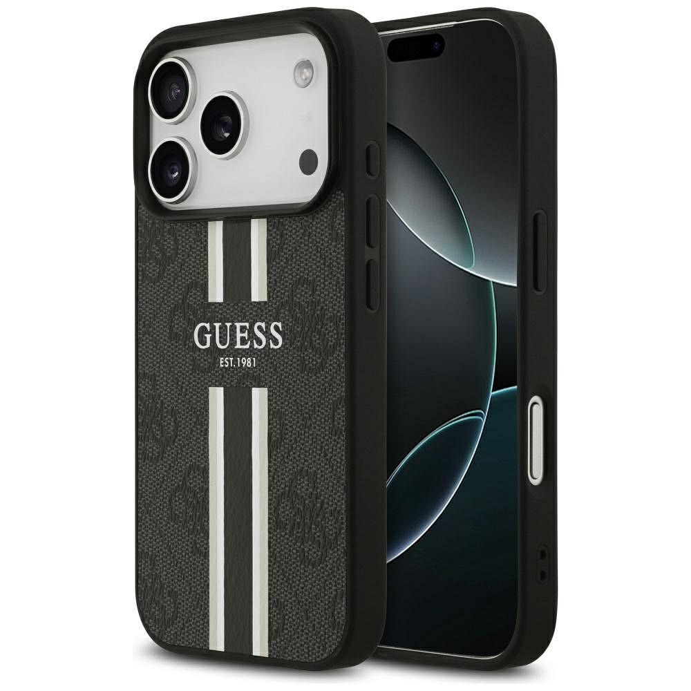 GUESS ümbris jaoks IPHONE 17 Pro compatible with MagSafe GUHMP17LP4RPSK (4G Printed Stripes) must