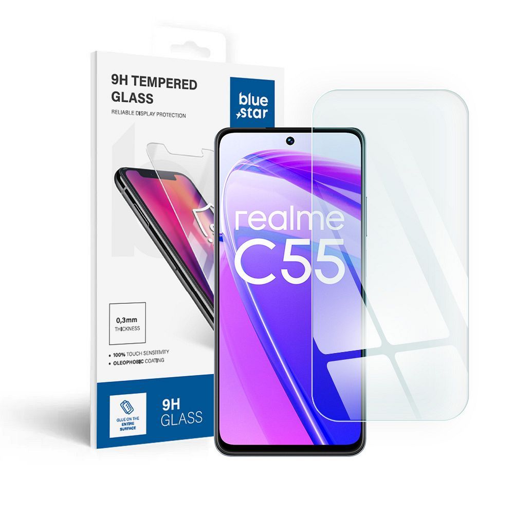 Karastatud klaas sinine Star - Realme C55