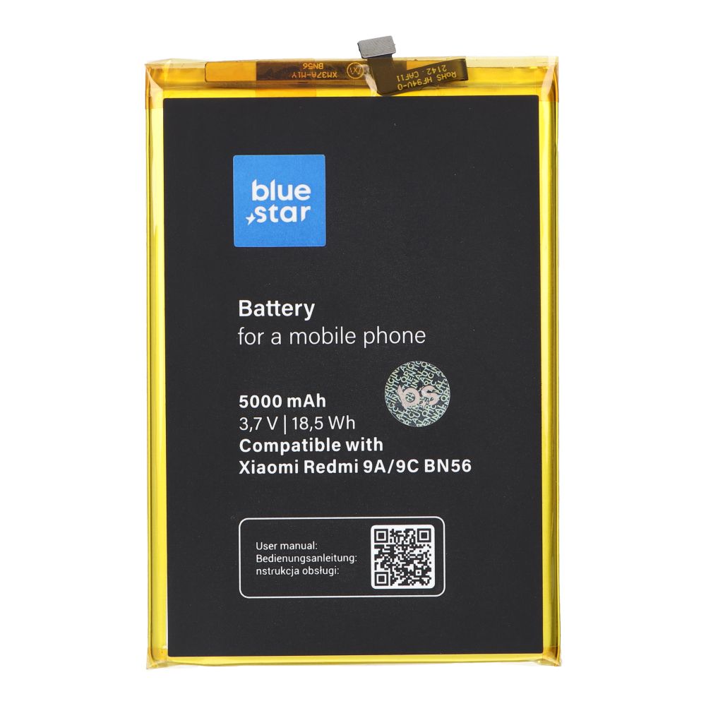 Aku jaoks Xiaomi Redmi 9A / 9C / POCO M2 Pro (BN56) 5000 mAh Sinine Star