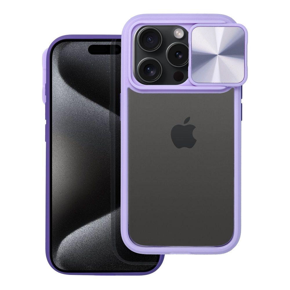 SLIDER Ümbris jaoks IPHONE 15 Pro purple