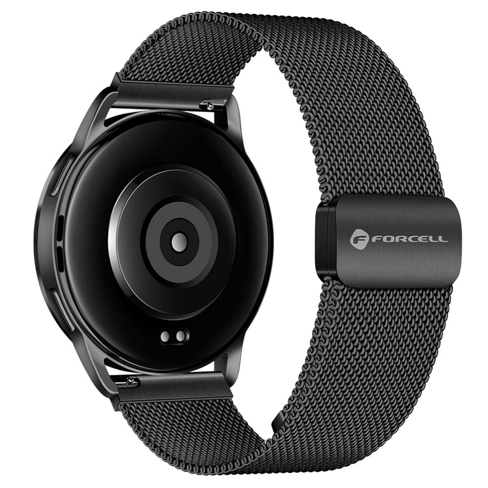 Strap to Samsung Galaxy Watch Forcell F-Design FS11 magnetic steel 20 mm must