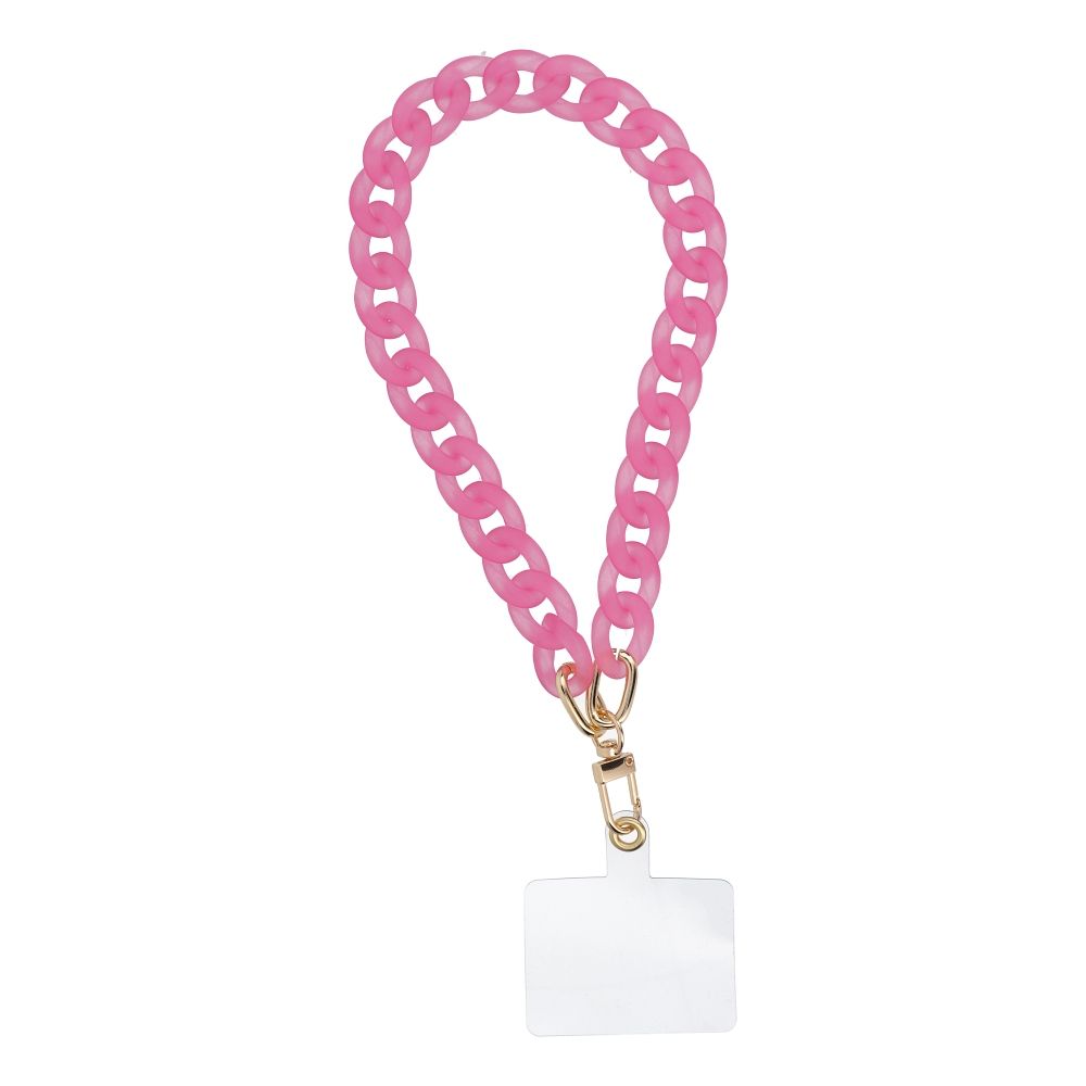 PANAMA Phone lanyard, Phone pendant / cord length 40cm (20cm in the loop) / on wrist - roosa