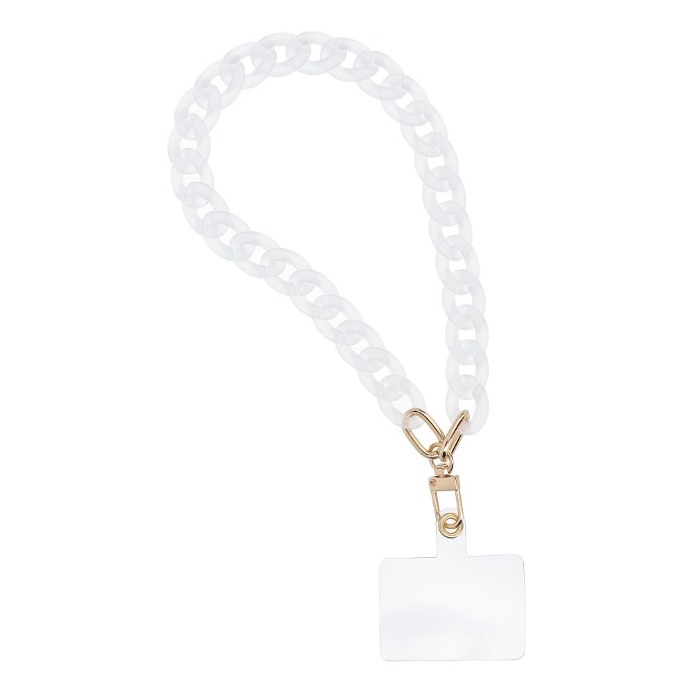 PANAMA Phone lanyard, Phone pendant / cord length 40cm (20cm in the loop) / on wrist - valge