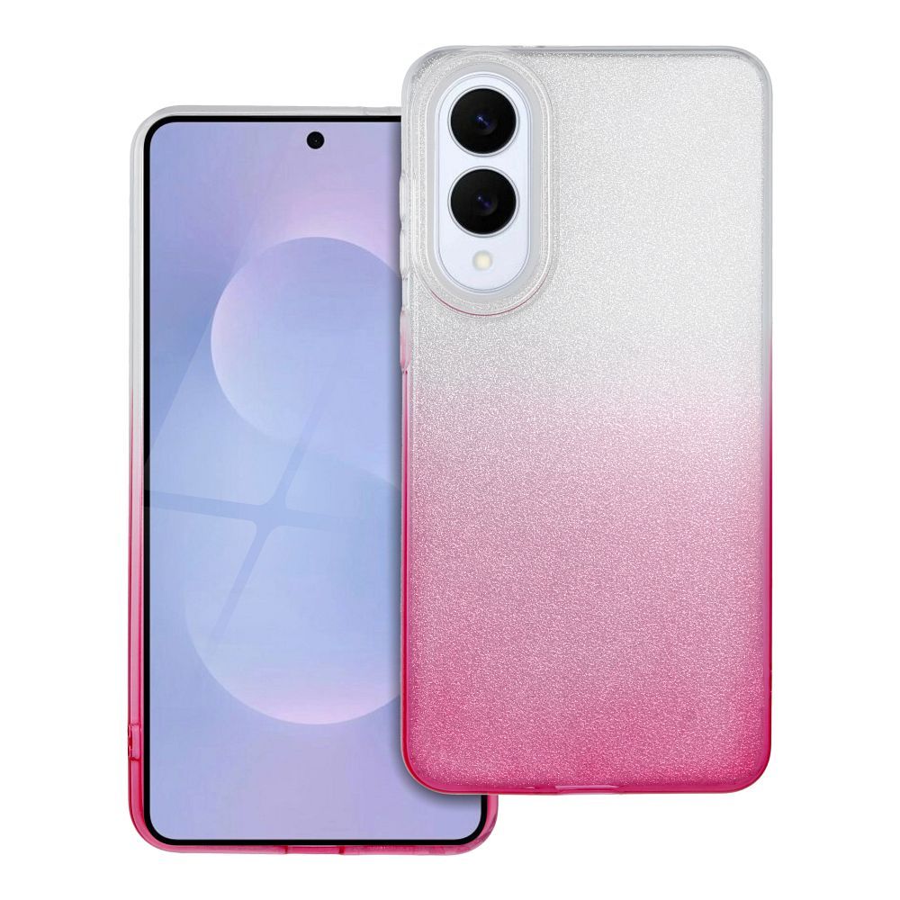 SHINING Ümbris jaoks SAMSUNG S25 Edge läbipaistev roosa