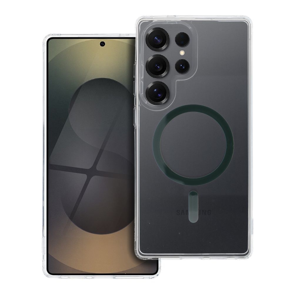 Drop Glue Colorful Ring Mag Cover compatible with MagSafe jaoks SAMSUNG S25 ULTRA tumeroheline