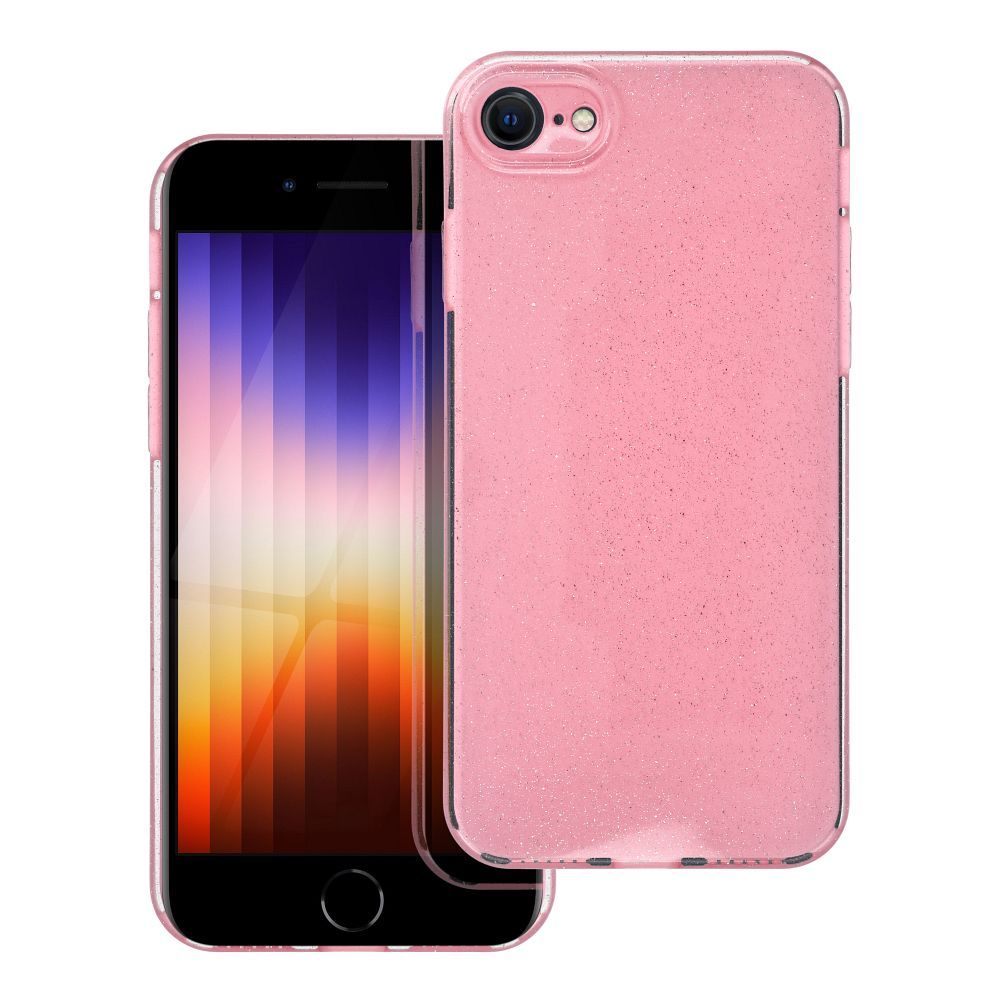 Ümbris jaoks iPhone 7 / 8 / SE 2020/ SE 2022 Clear Ümbris 2 mm Blink roosa