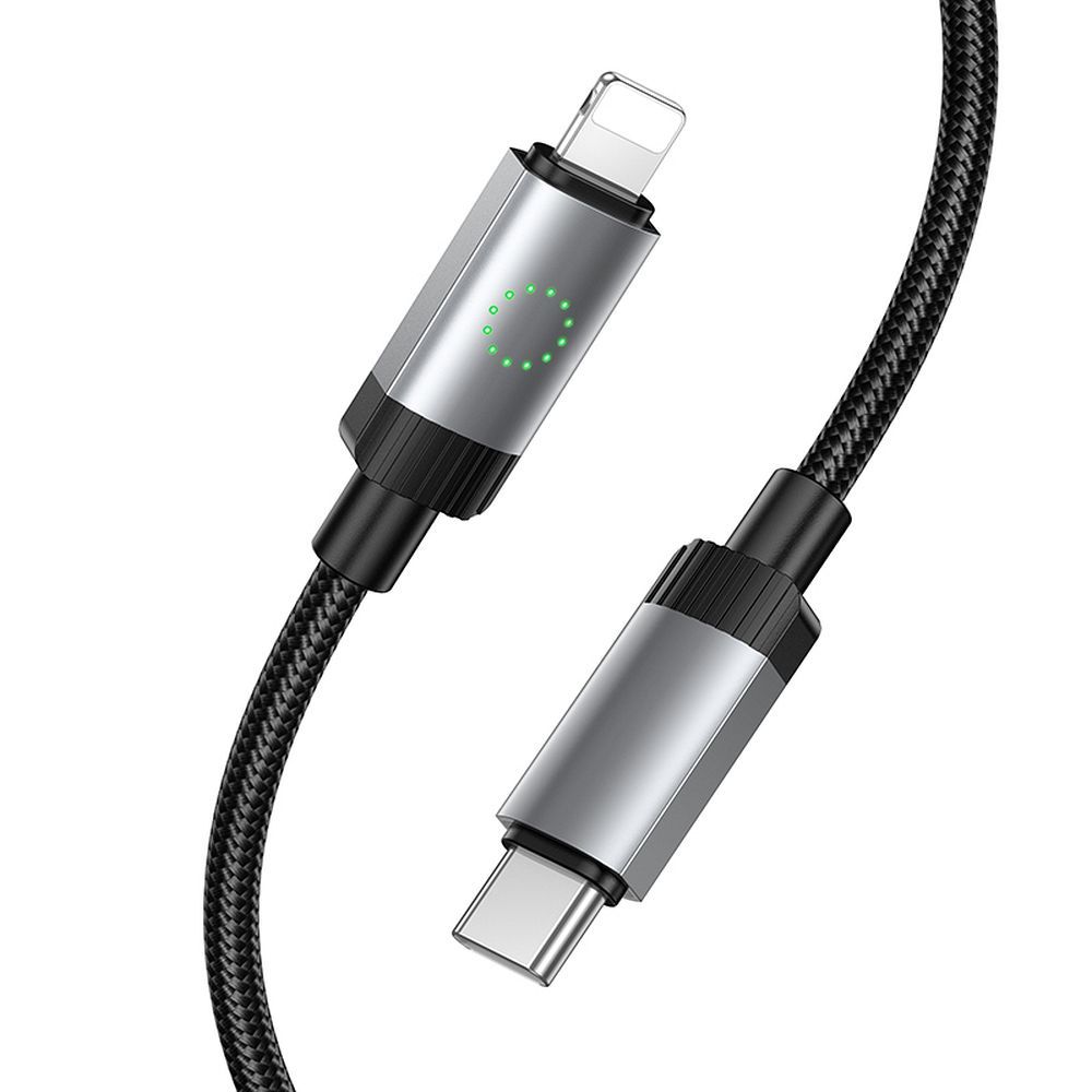 Кабель USB C – Lightning Hoco PD 27W 1 m X117 черный