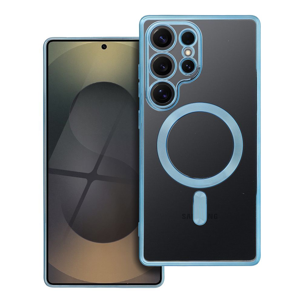 ELECTRO MAG COVER case compatible with MagSafe jaoks SAMSUNG S25 Ultra sinine