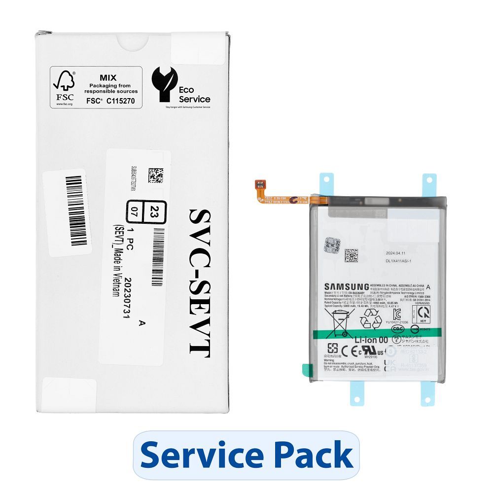 ServicePack Battery EB-BA336ABY jaoks SAMSUNG A53 5G A536B GH82-28027A