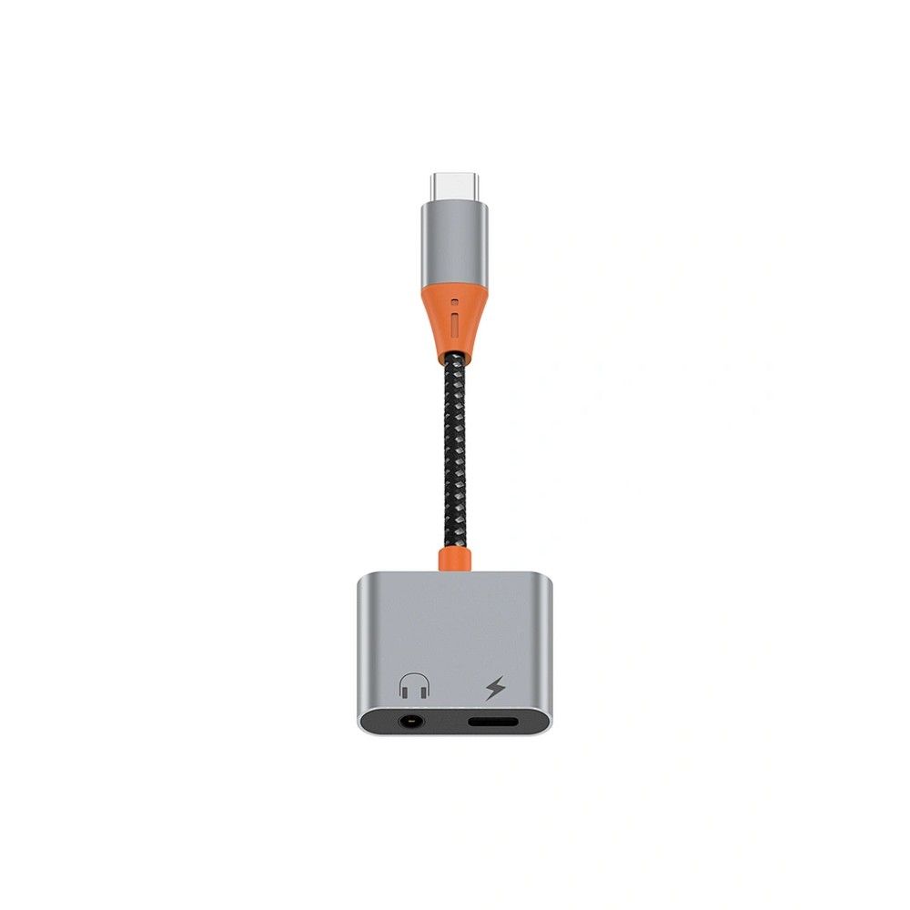 WiWU - Audio adapter LT10 Typ C to Typ C + 3.5mm