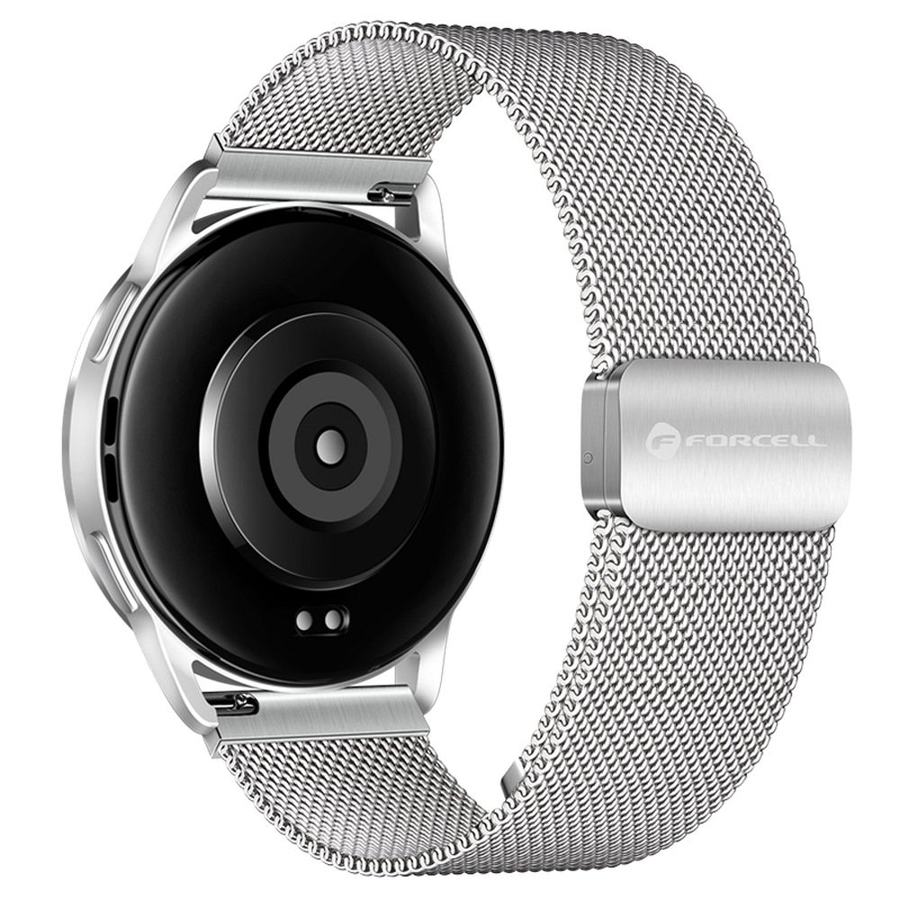 Strap to Samsung Galaxy Watch Forcell F-Design FS11 magnetic steel 22 mm hõbedane