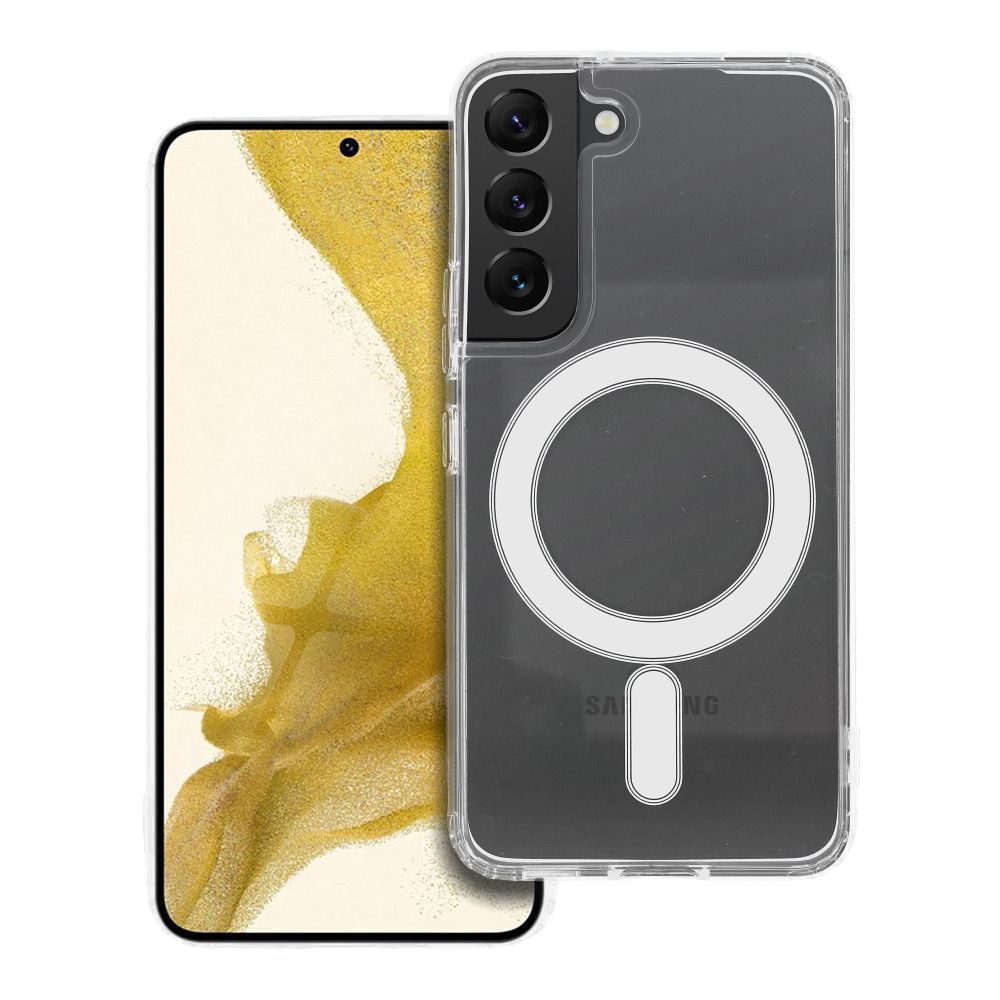 CLEAR MAG ÜMBRIS compatible with MagSafe jaoks SAMSUNG S22 läbipaistev