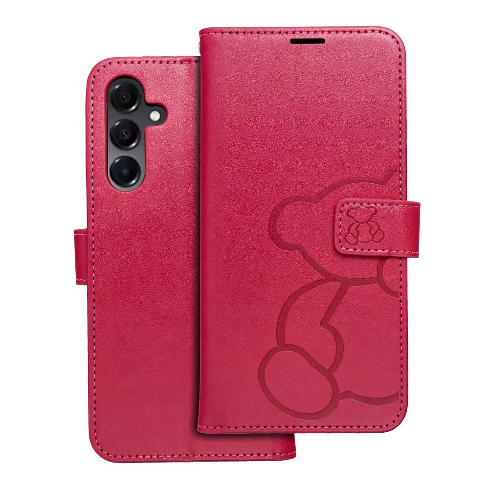 MEZZO Book ümbris jaoks SAMSUNG A16 5G teddy bear magenta