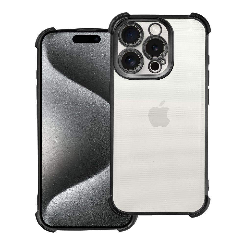 Ümbris jaoks iPhone 15 PRO Antishock Electro must