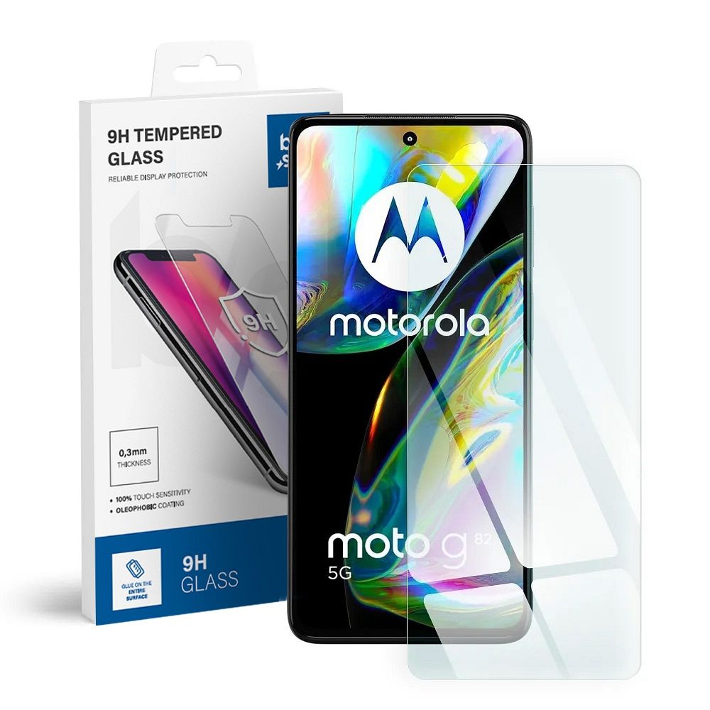 Karastatud klaas to Motorola G82 sinine Star