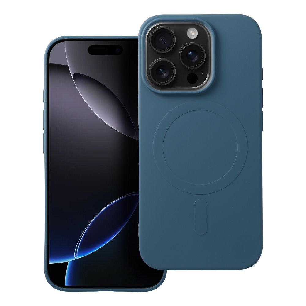 SILICONE MAG ÜMBRIS (big hole) compatible with MagSafe jaoks IPHONE 16 Pro sinine