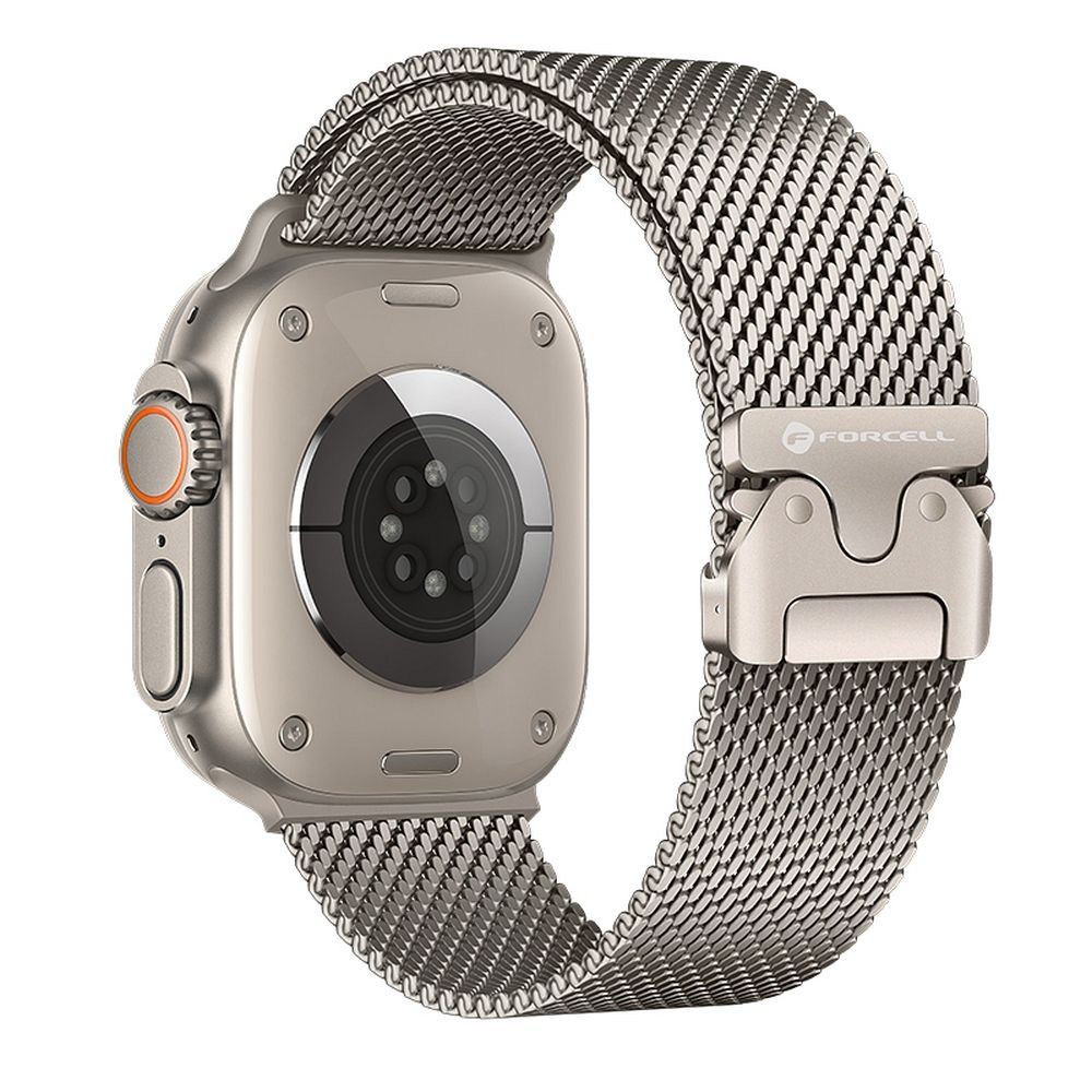 Strap to Apple Watch Forcell F-Design FA11 steel clasp 38 / 40 / 41 mm hõbedane