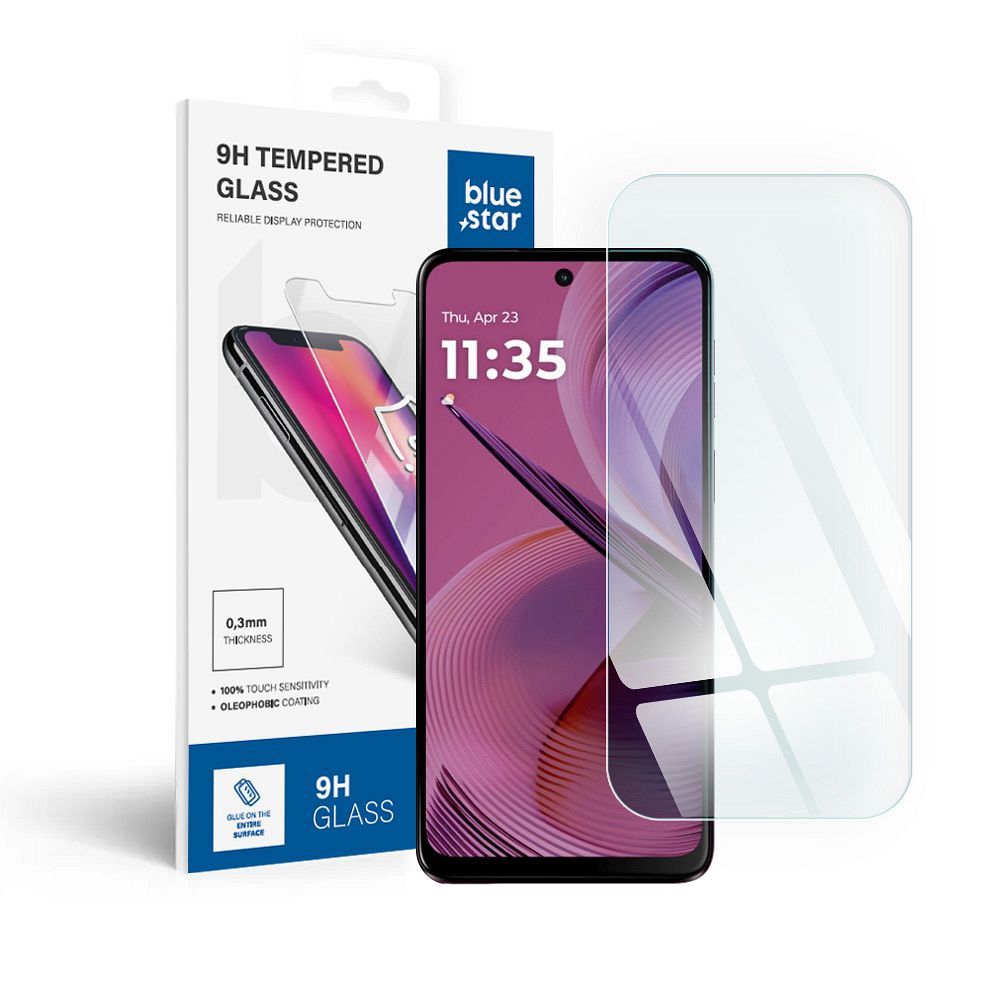 Karastatud klaas to Motorola G55 sinine Star