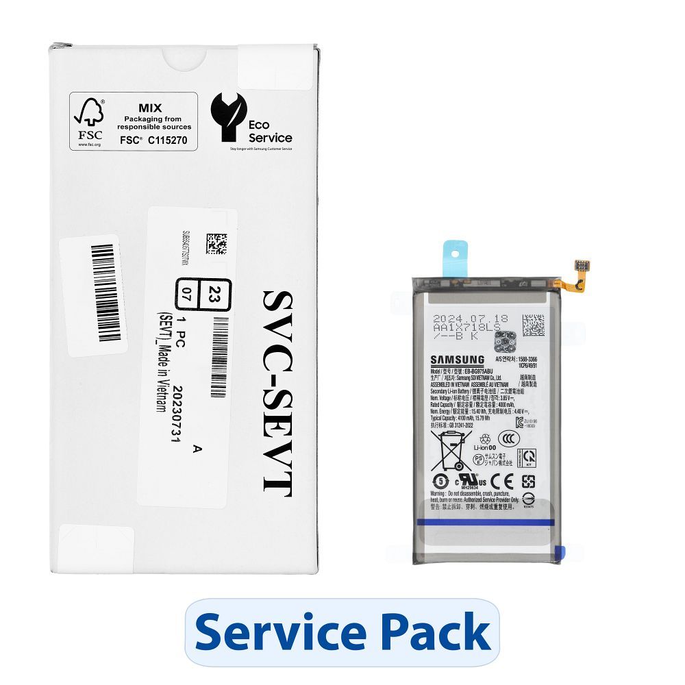 ServicePack Battery EB-BG975ABU jaoks SAMSUNG S10 PLUS G975 GH82-18827A