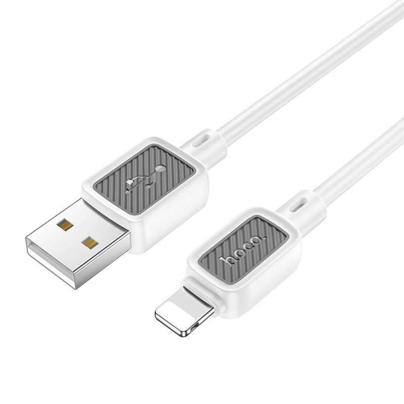 Kaabel USB A to Lightning Hoco 2,4A 1 m X108 valge