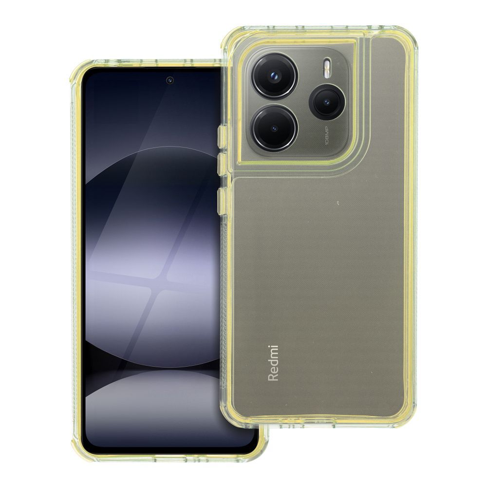 MATRIX CLEAR Ümbris jaoks XIAOMI Redmi Note 14 5G kollane