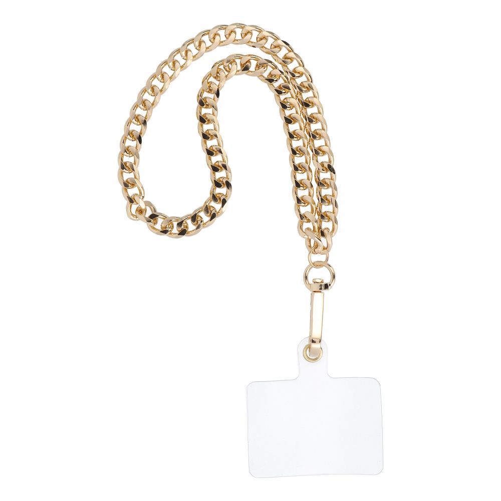 CHAIN #41 Phone lanyard, Phone pendant / cord length 40cm (20cm in the loop) / on wrist - kuldne