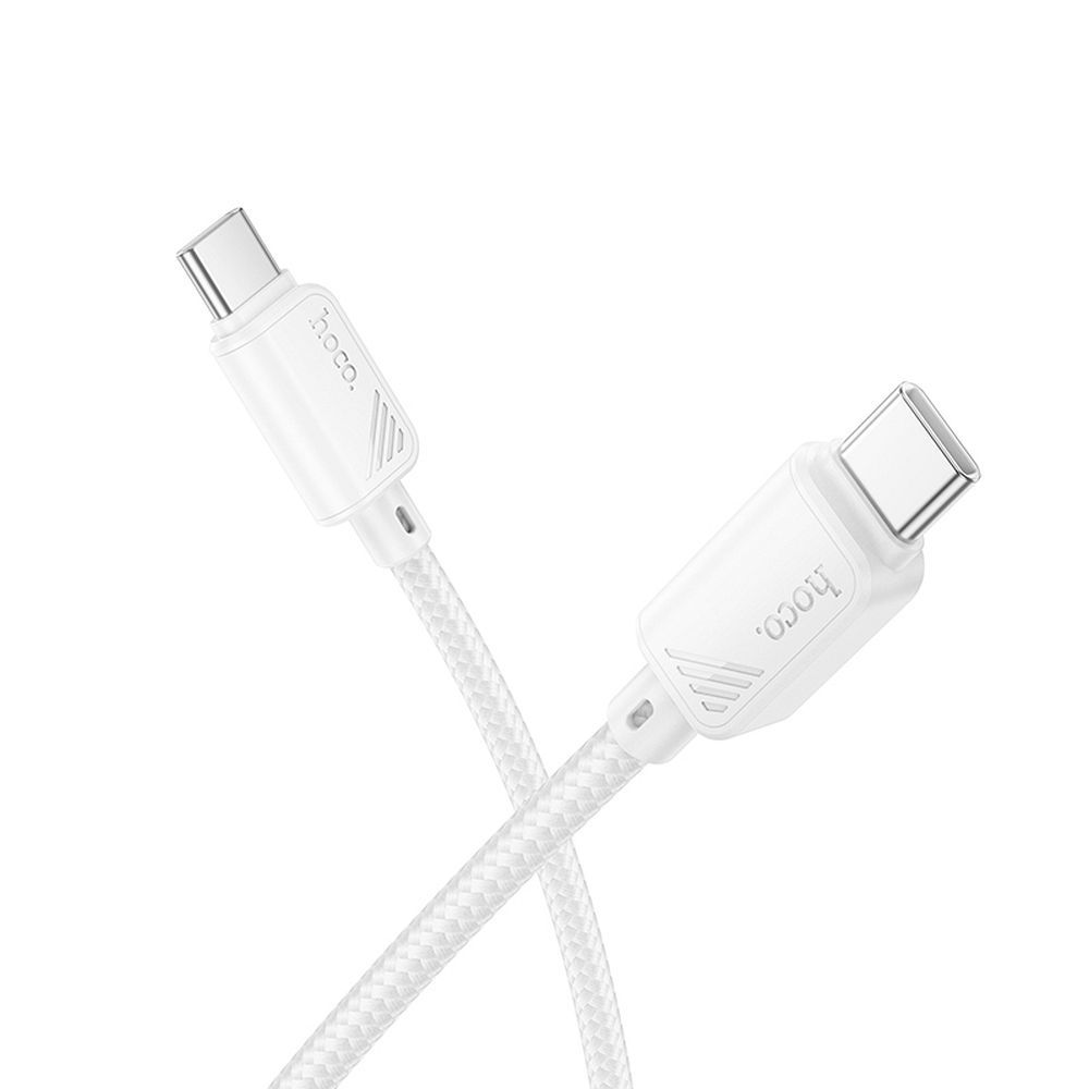 Кабель USB C to USB C Hoco 3A 60W 1 m X113 белый