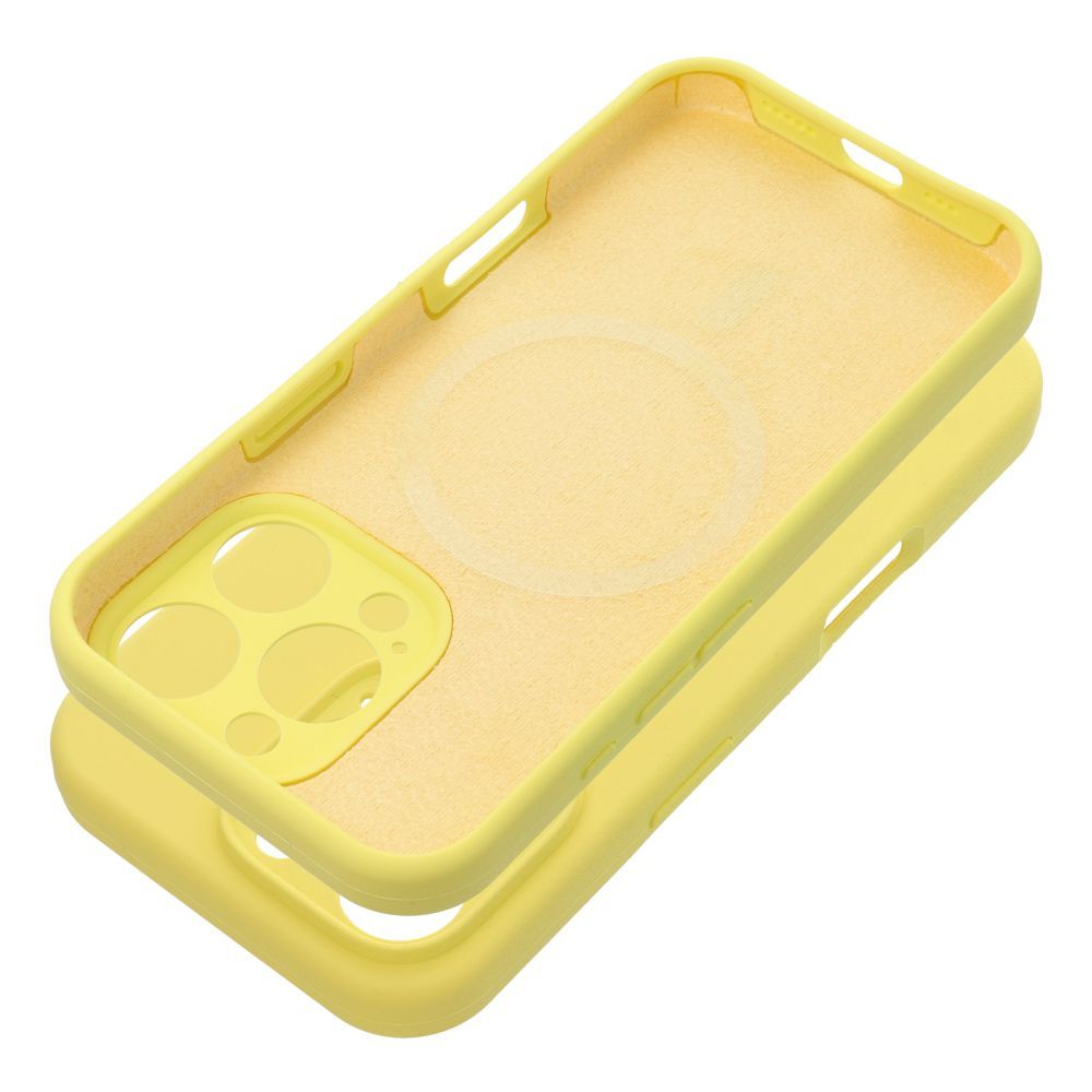 Ümbris SILICONE 2mm jaoks IPHONE 16 compatible koos MagSafe lemon