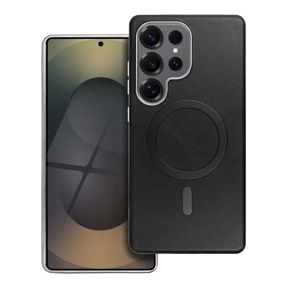 GENTLEMAN MAG COVER Ümbris compatible koos MagSafe jaoks SAMSUNG S25 ULTRA must