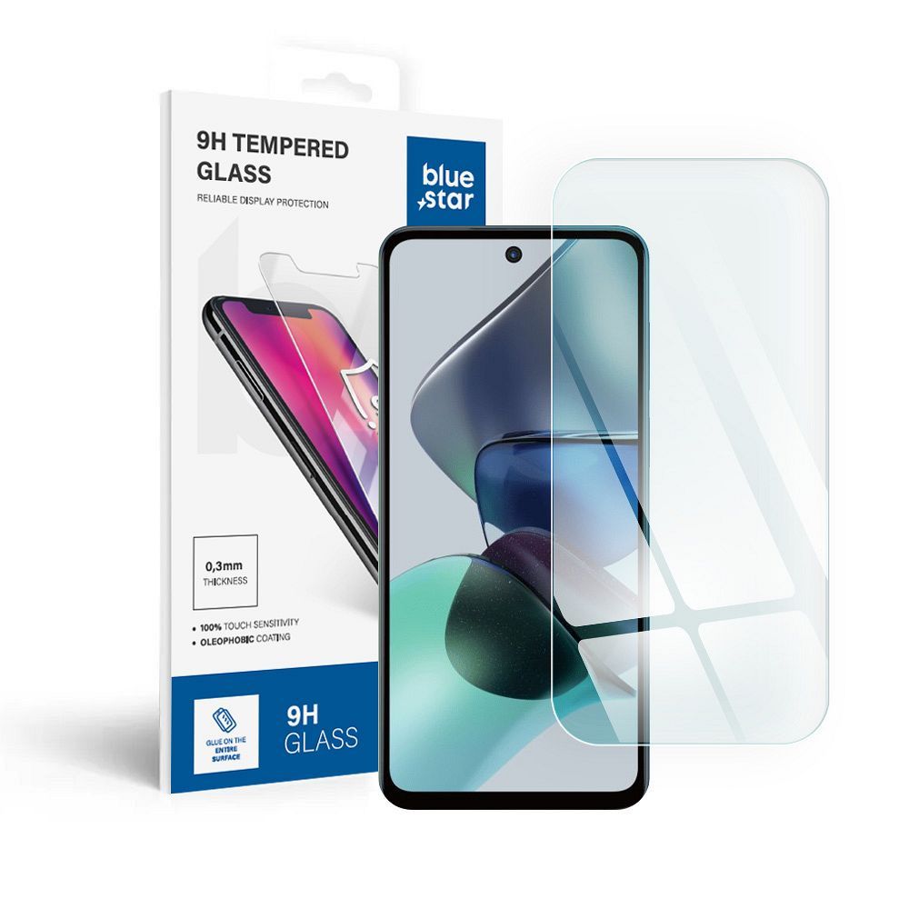 Karastatud klaas to Motorola G23 sinine Star