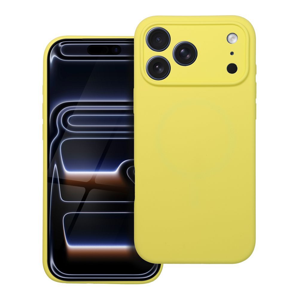 Ümbris SILICONE 2mm jaoks IPHONE 17 Pro Max compatible koos MagSafe lemon