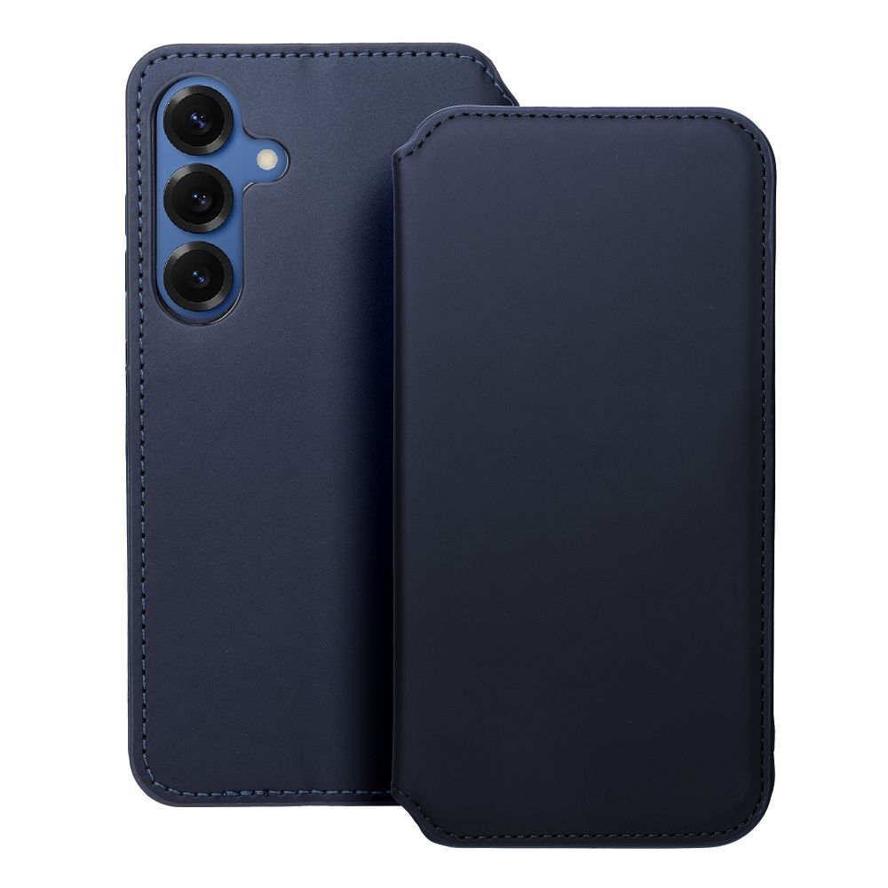DUAL POCKET Book ümbris jaoks SAMSUNG S25 Plus navy