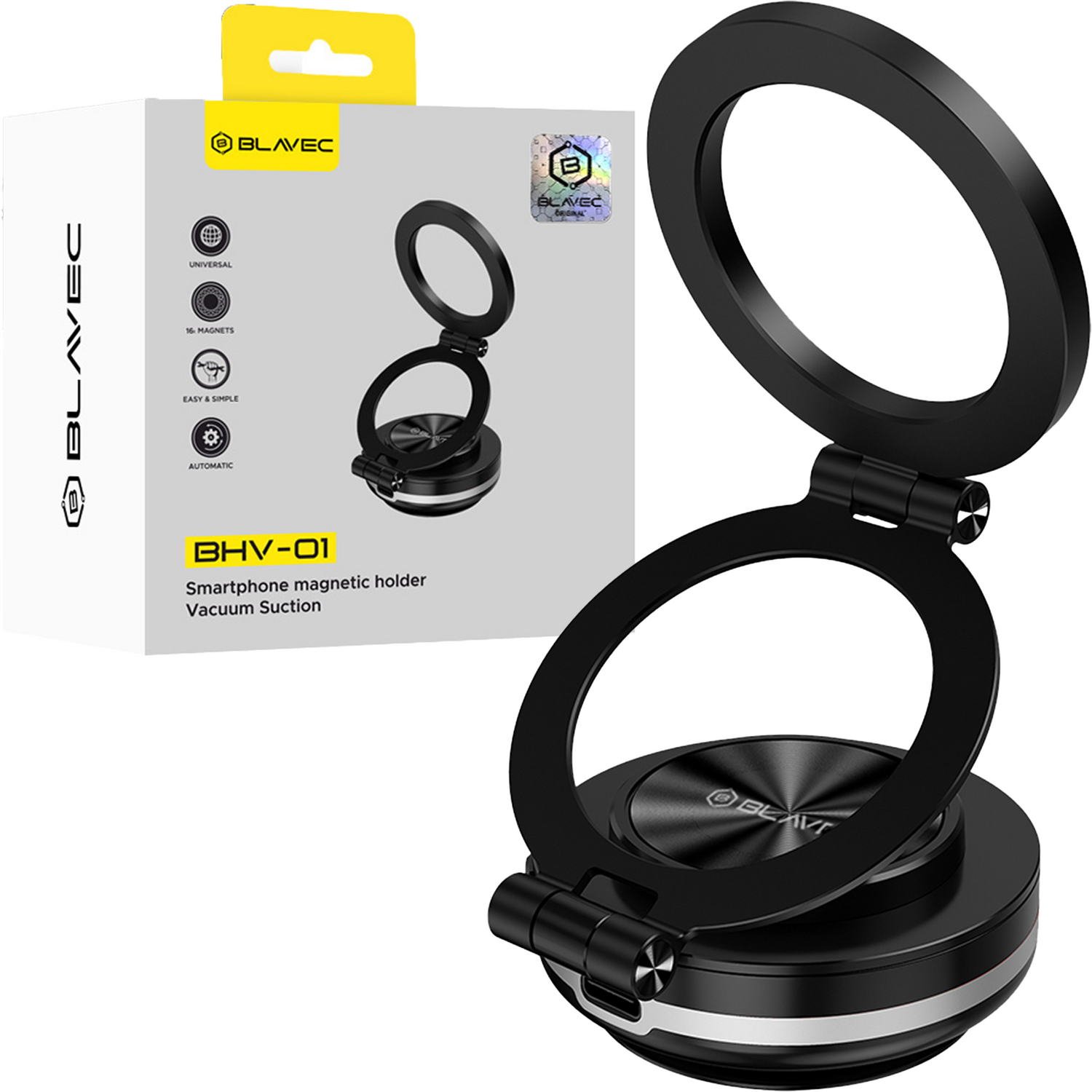 Blavec Car hoidja BHV-01 electric, vacuum, magnetic (BHV01-EPMB) must