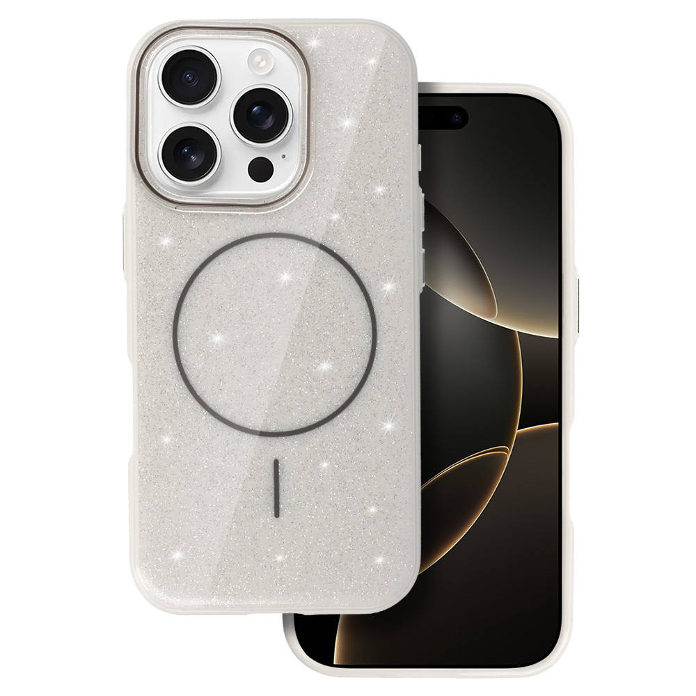 Magsafe Slim Shiny jaoks Iphone 16 Pro hõbedane