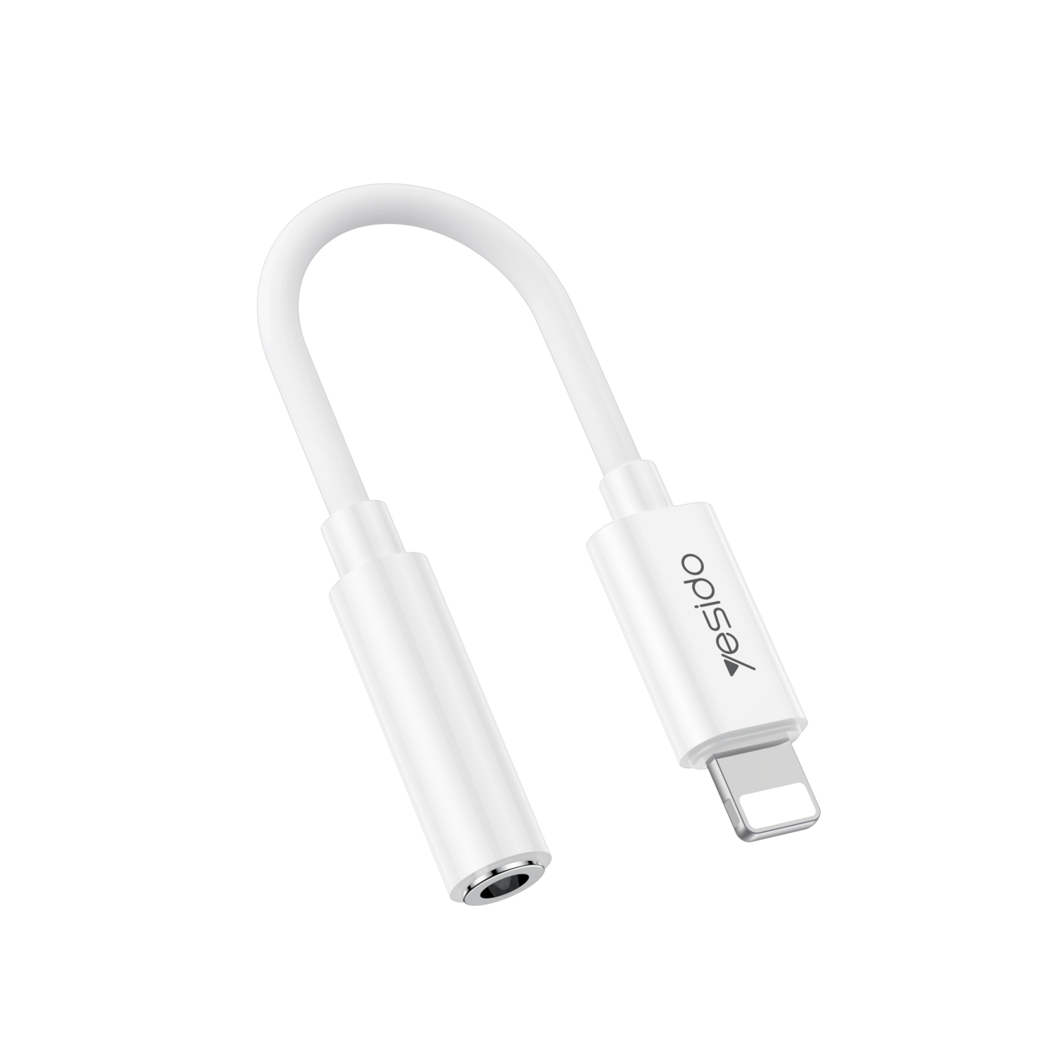 Yesido Adapter YAU44 Audio - Lightning to jack 3,5mm - valge