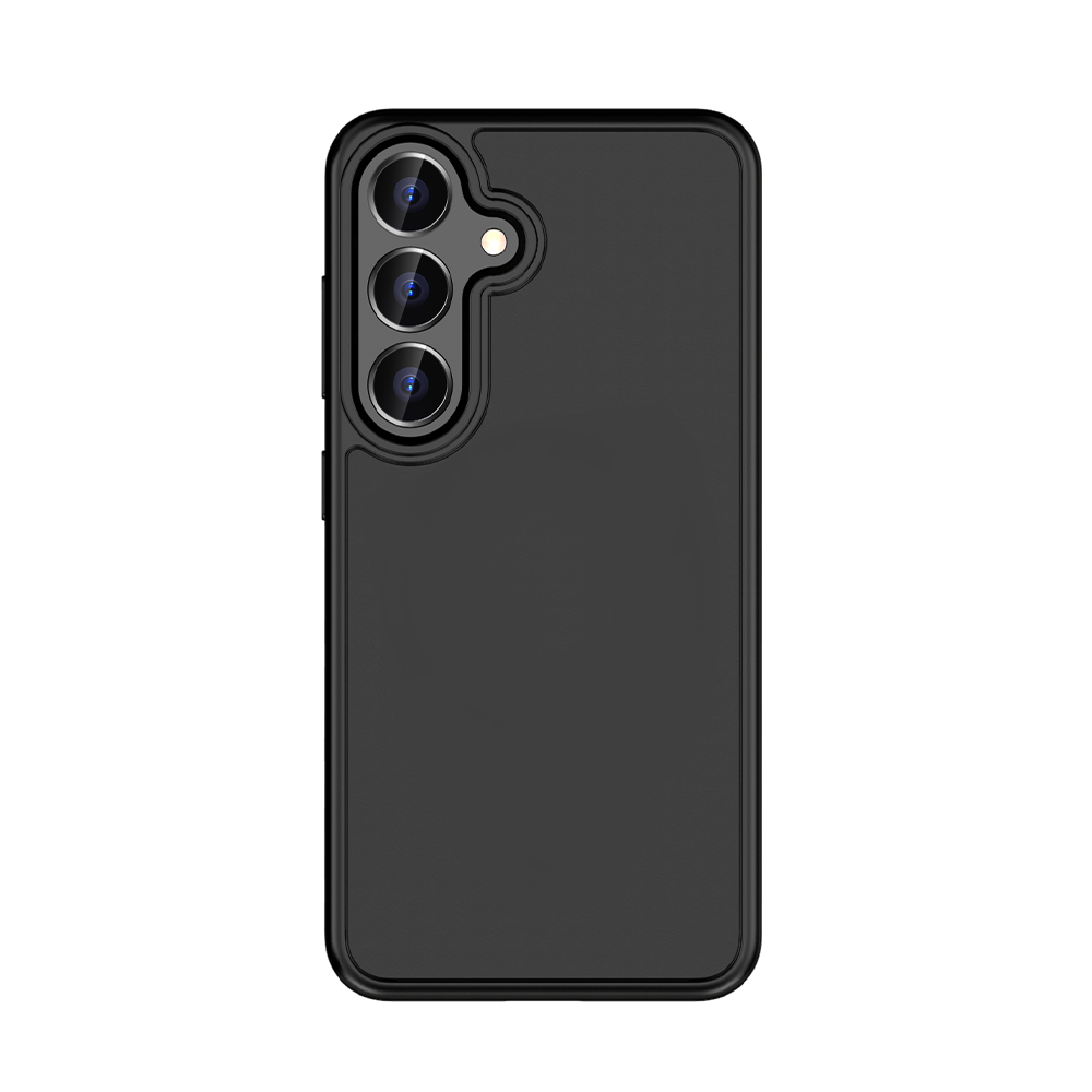 Rock Guard Touch Matte Series Ümbris jaoks Samsung Galaxy S25 must