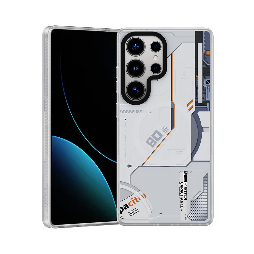 Benks Dynamic Magnetic Mecha Ümbris (D045) jaoks Samsung Galaxy S25 Ultra valge