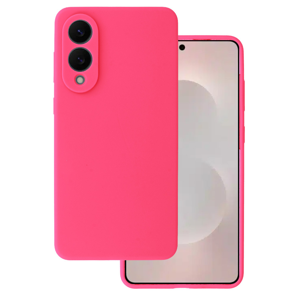 Silicone Lite Ümbris jaoks Samsung Galaxy S25 Edge fuchsia