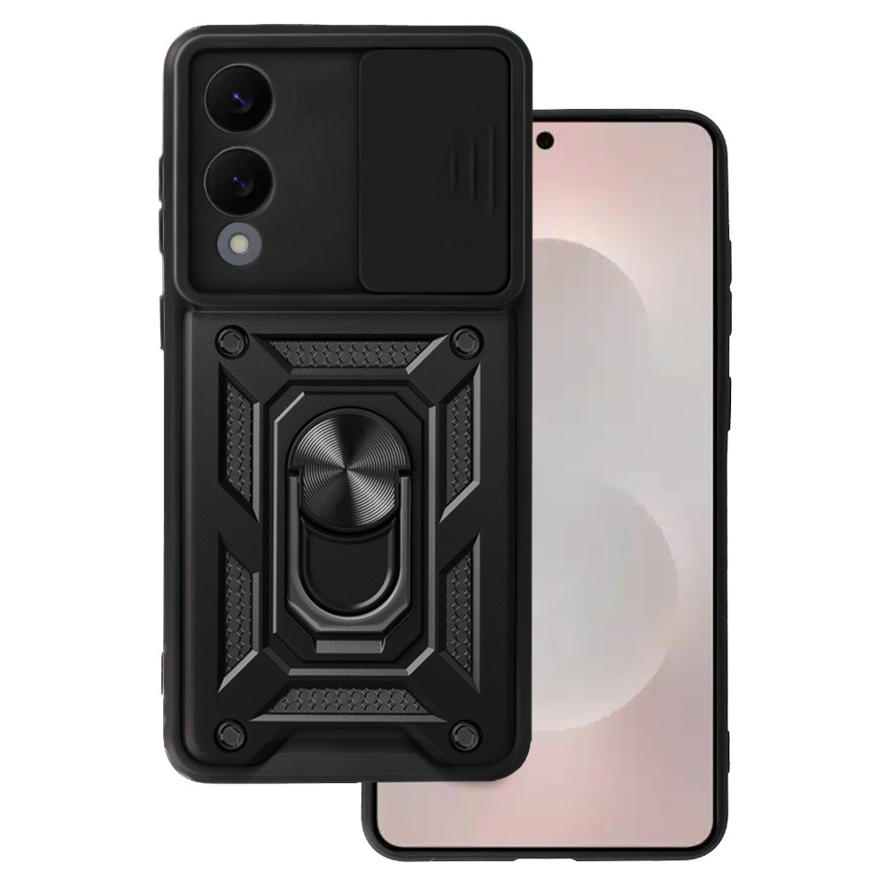 Slide Camera Armor Ümbris jaoks Samsung Galaxy S25 Edge Must