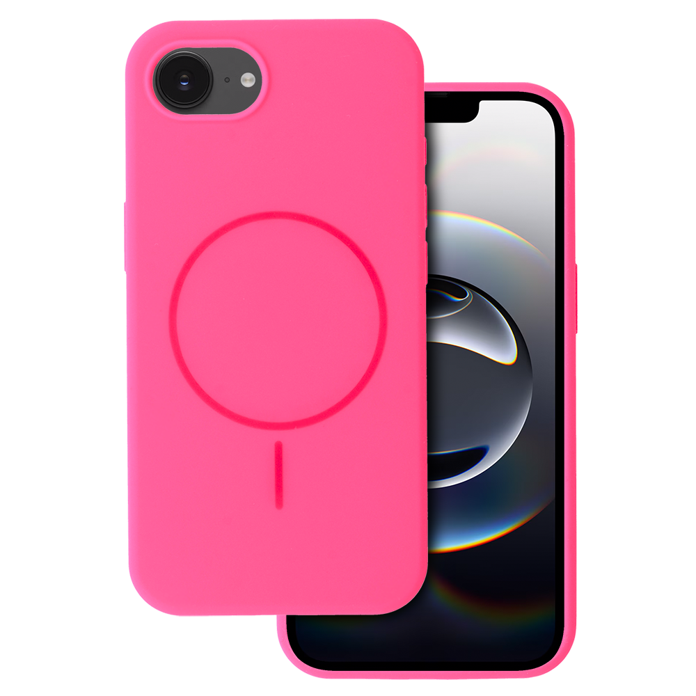 Magsafe Slim Silicone jaoks Iphone 16e roosa