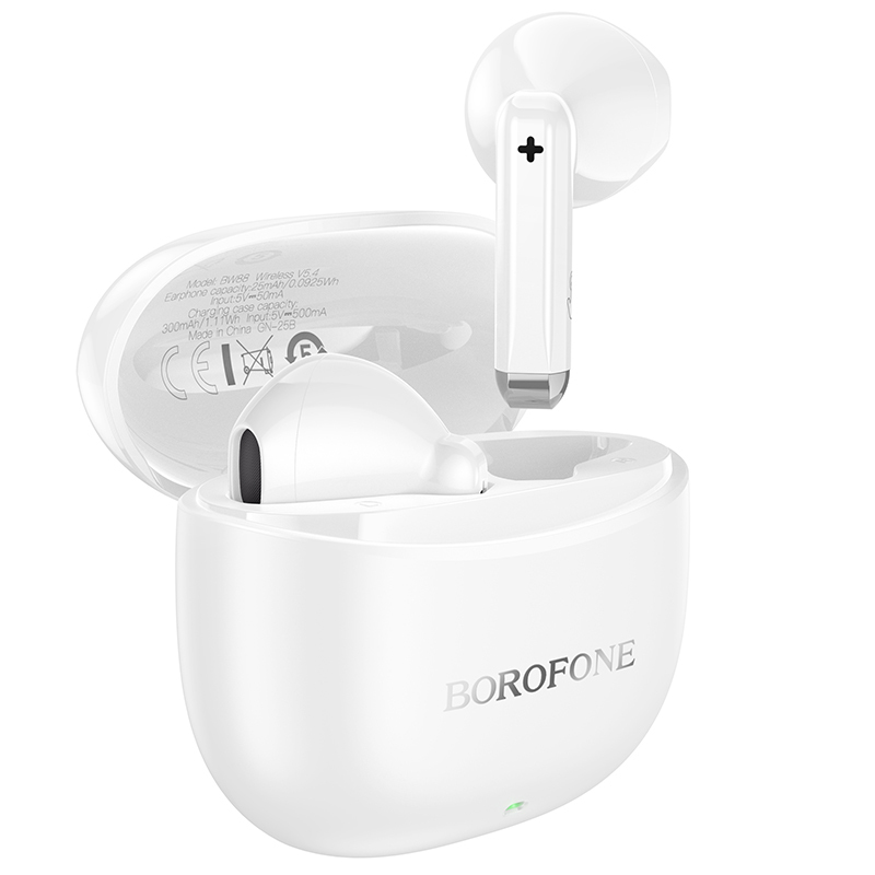 Borofone TWS Bluetooth Earphones BW88 Deep Rhyme valge