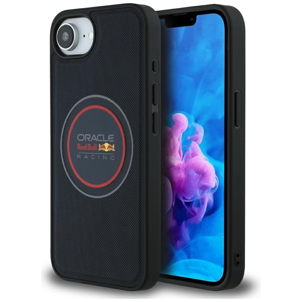 Original Ümbris RED BULL Meshed Logo and Punane Ring MagSafe jaoks Iphone 16e tumesinine