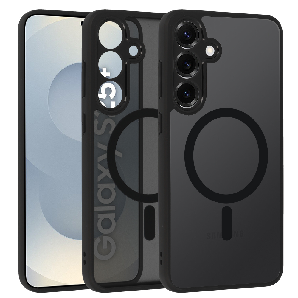 Full Matte Mag Cover jaoks Samsung Galaxy S25 Plus must