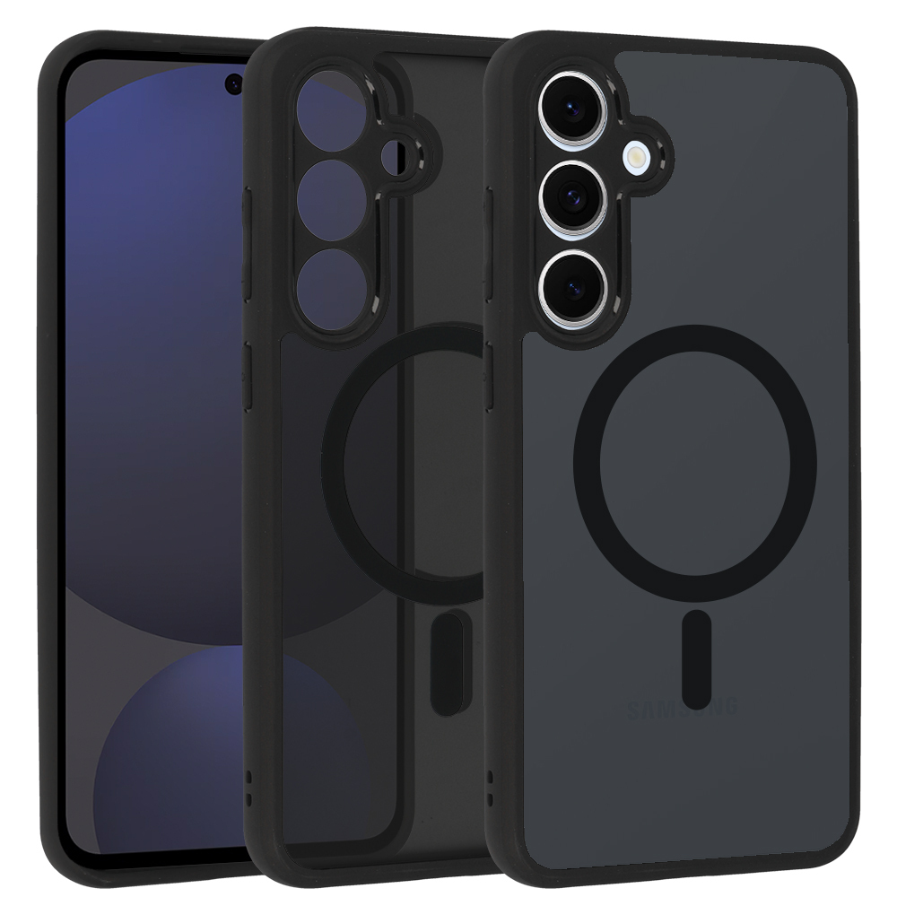 Full Matte Mag Cover jaoks Samsung Galaxy S24 FE must