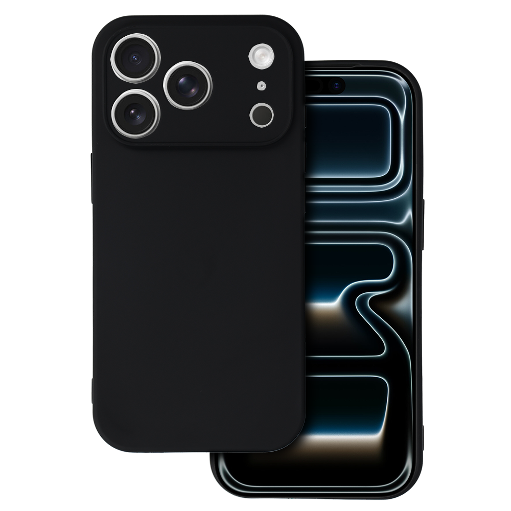 Back Ümbris MATT jaoks IPHONE 17 PRO Must