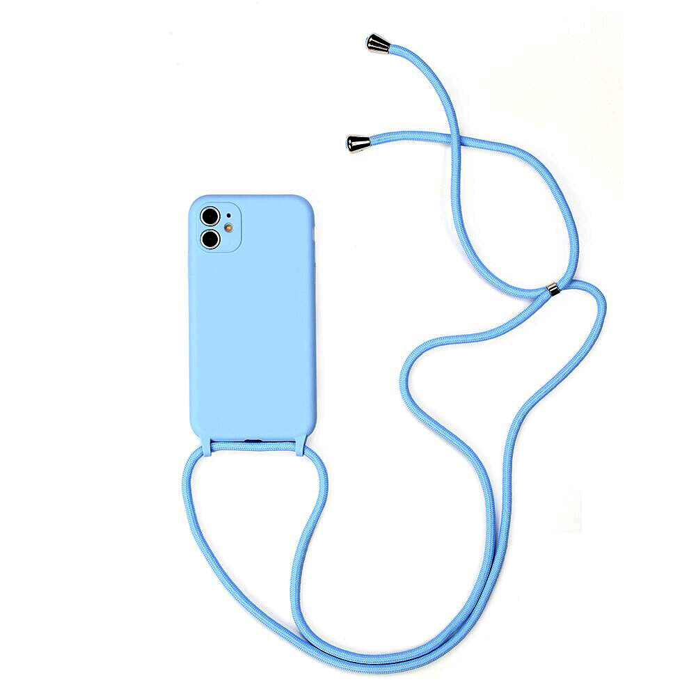 Strap Silicone Ümbris jaoks Iphone 11 Pro Light sinine